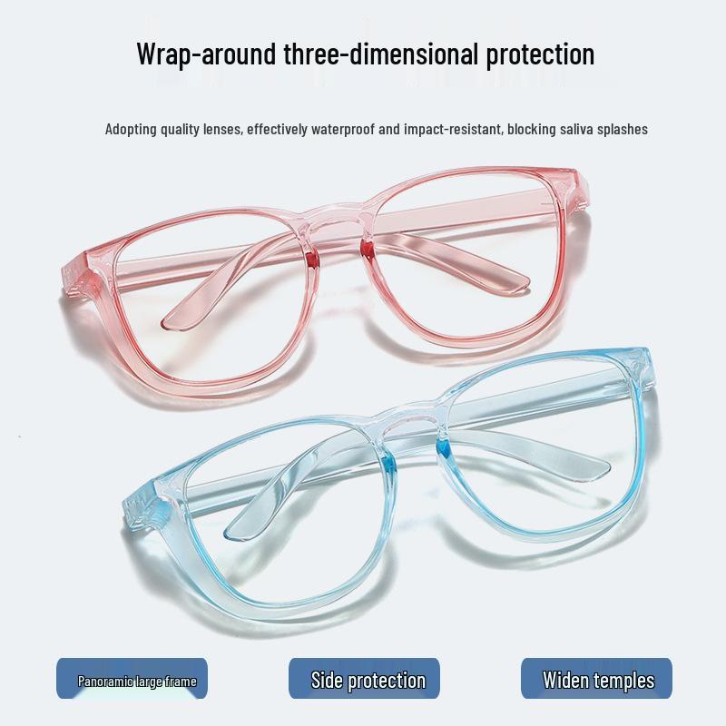 Lightweight and Stylish TR90 Large-frame Glasses with Anti-blue Light, Anti-fog, Anti-pollen, and UV Protection for Myopia.