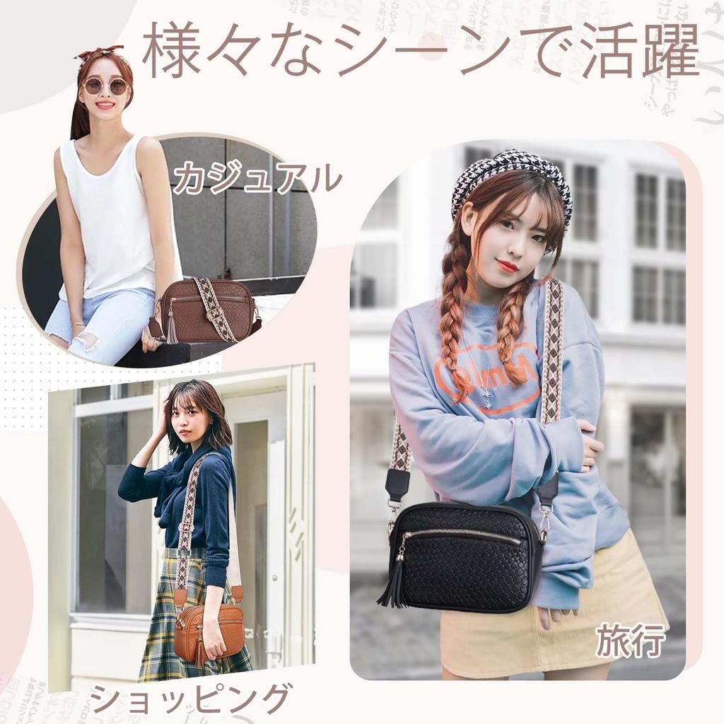 VASCHY Women's Shoulder Bag, Small Leather Crossbody Bag, Lightweight, Waterproof, with Shoulder Strap, Perfect for Travel, Commuting, and Casual