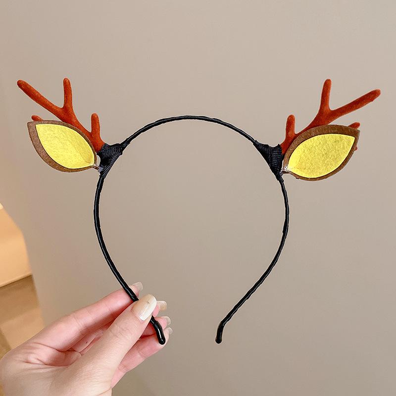 2025 Red Antler Headband Women's Christmas Hair Clip Mori Style Reindeer Hat Accessory
