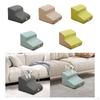 Dog Stair 2 Steps Ladder Portable Non Slip Removable Washable Cover Pet Stairs for Older Dogs