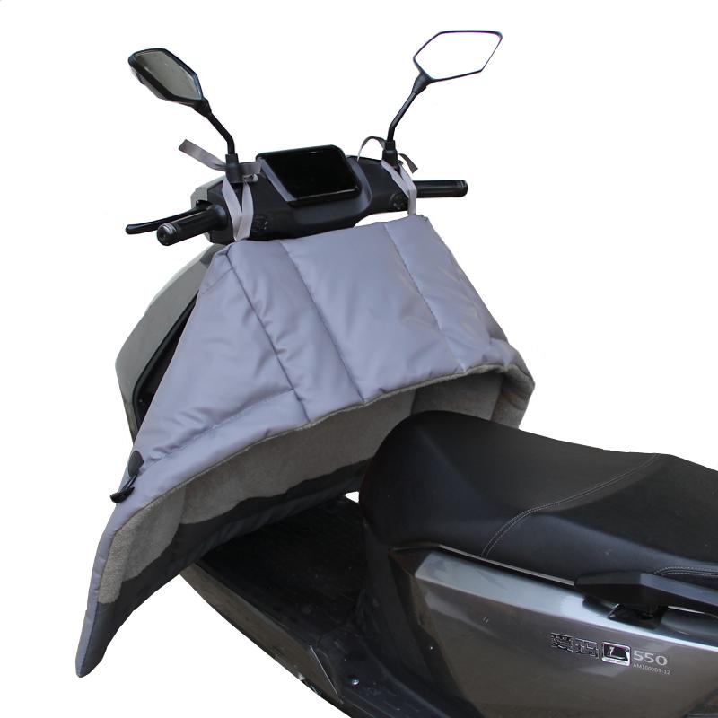 Windproof Plush Winter Cover for Electric Scooters & Motorcycles - Universal, All-Season, Two-Piece