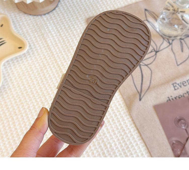 Frühlingskirsche Weichsohlen Lederschuhe für Mädchen – Stilvolle Kleinkind Performance Schuhe