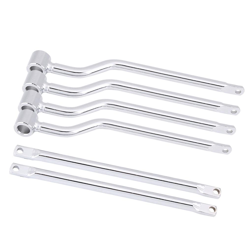 Motorcycle Saddlebag Support Bars Brackets Kit for Honda Suzuki Yamaha Kawasaki Silver