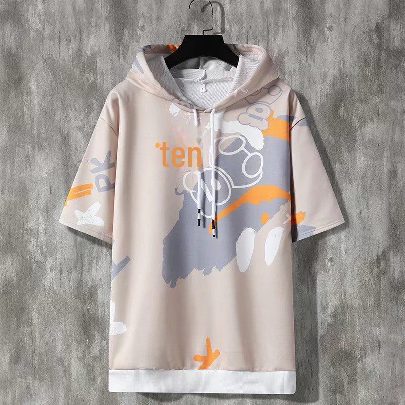 Men's Summer 2022 Trendy Shorts and Short-Sleeved Shirt Two-Piece Set