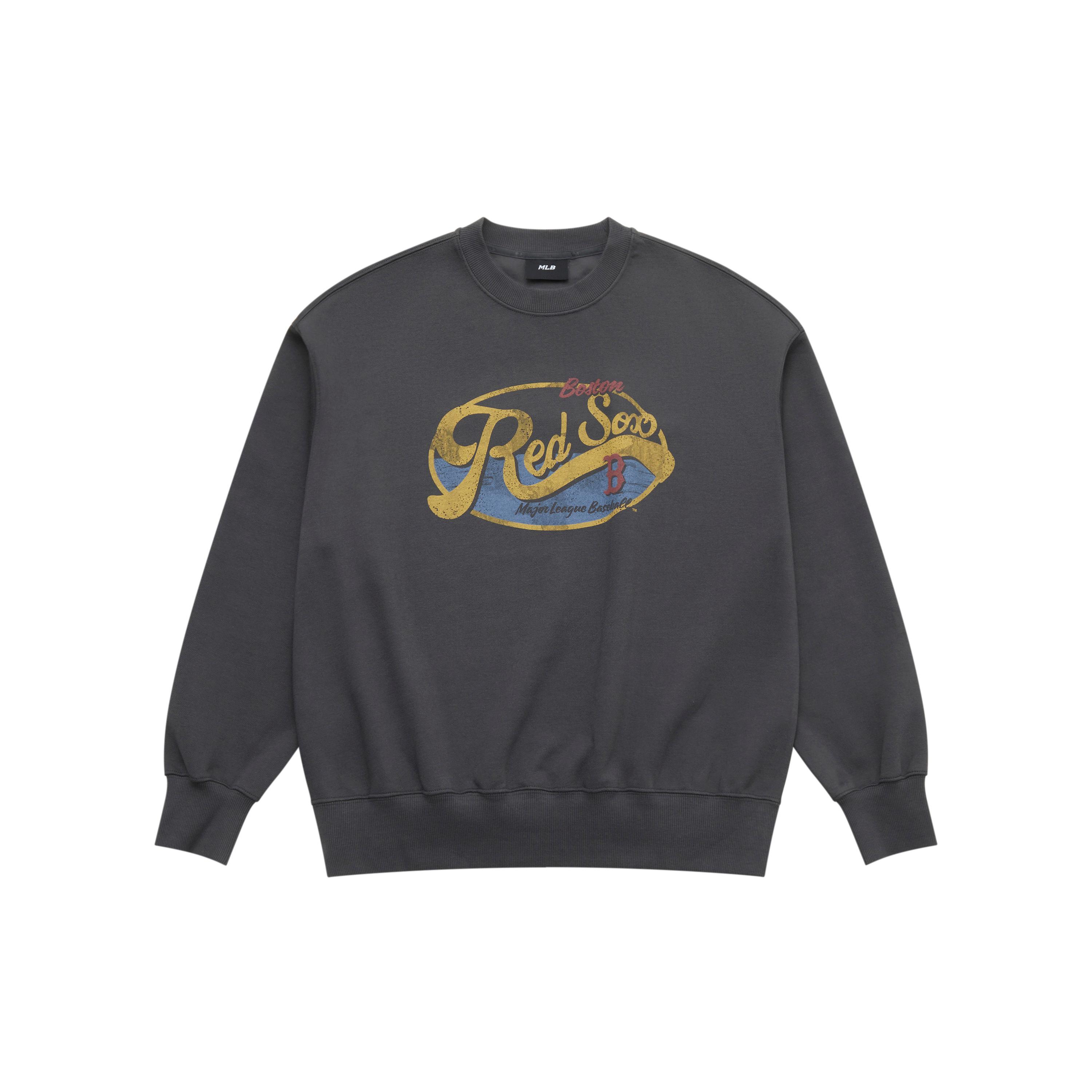 

New MLB Preppy Style Collection Boston Red Sox 25FW Sweatshirt Unisex 3AMTV1054-43CGS XXL