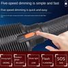 Rechargeable Flashlights Long-Range Strong Light Searchlight Small Led Patrol Flashlight for Camping Outdoors