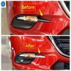For Mazda 3 AXELA Hatchback Sedan 2017 2018 Front Bumper Fog Lights Lamps Eyebrow Strip Decor Cover Trim Accessories Exterior