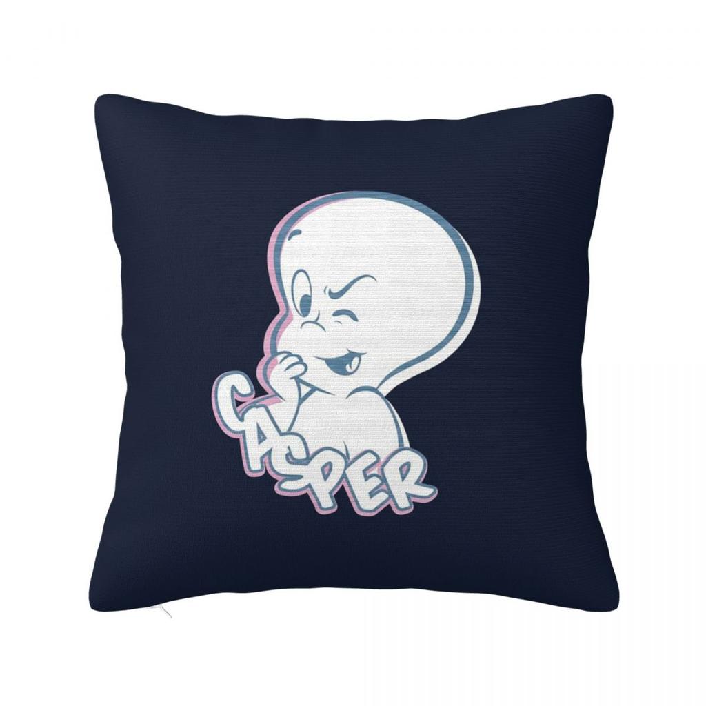 The Friendly Ghost Casper  Square Pillowcase Cushion Cover Pillow Case Throw Pillow Cover for Home Bedroom Car