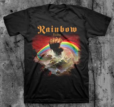 Rainbow Band Gift For Family Black T-Shirt Cotton All Size Unisex T-Shirt