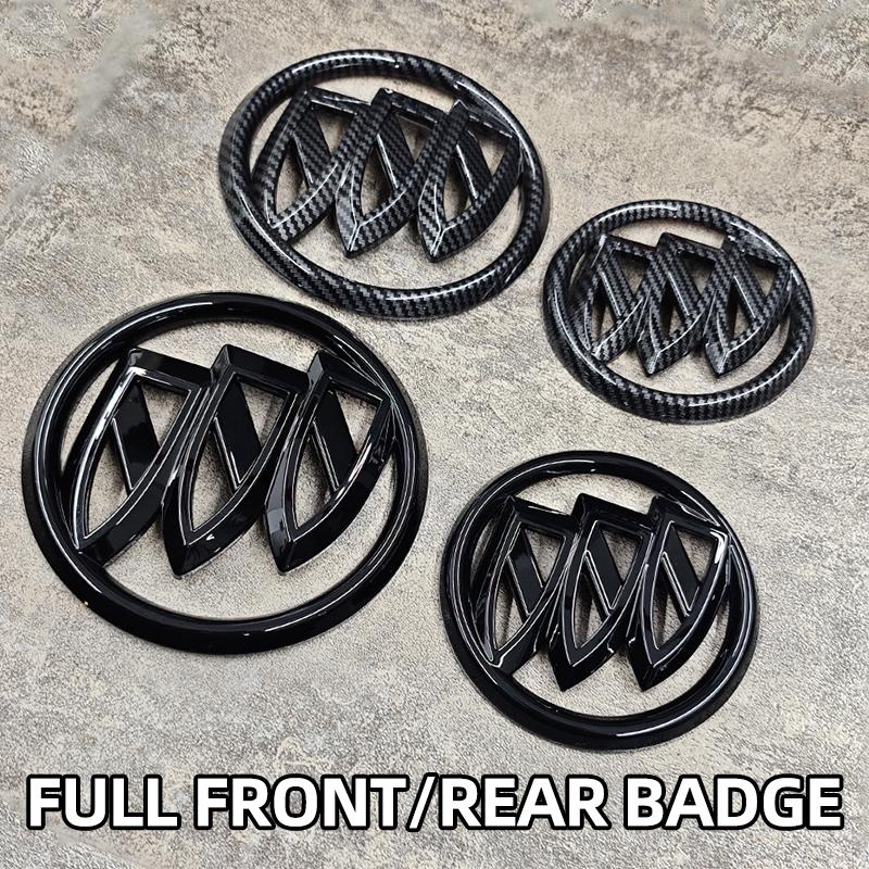 2 Stück Für Buick Excelle GT Envision LaCrosse Regal Verano GL6 Auto Front-Mittelgrill-Emblem Heckklappen-Plakette Aufkleber Zubehör