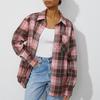 Camisa Xadrez Clássica Corte Amplo Estilo Casual Unissex