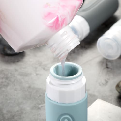 [Flight Attendant Recommended] 2024 New Travel Bottle Set with Unique Triple Lid, Easy To Identify, Portable for Travel and Business Trips, Shampoo Bo