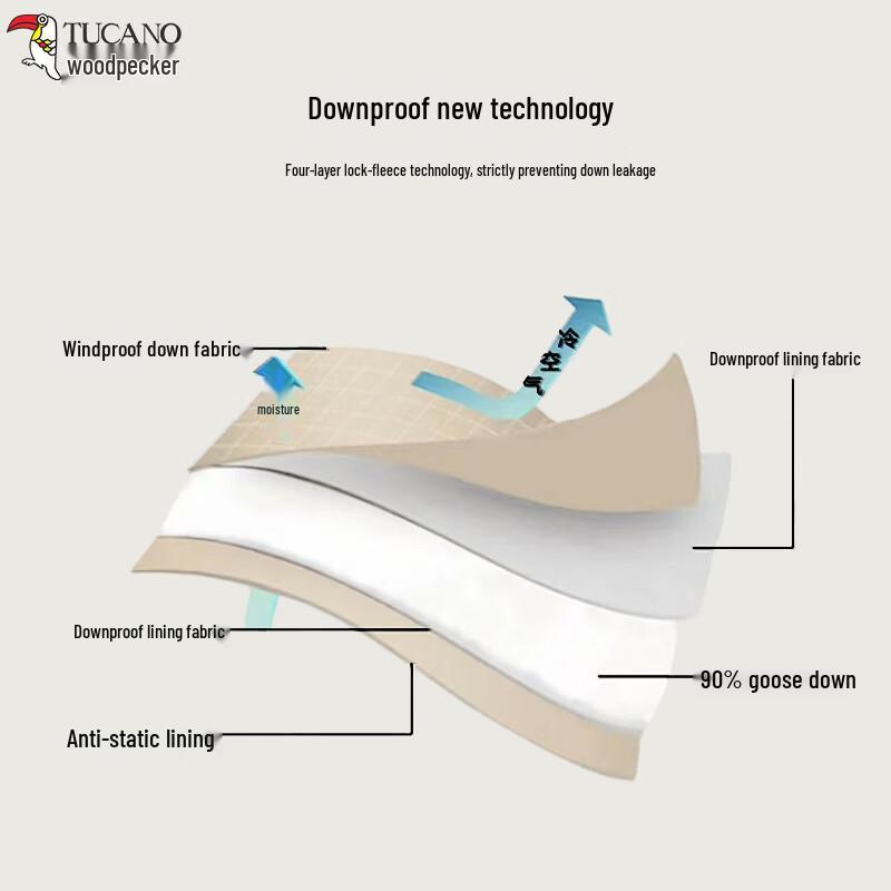 Tucano Men's Winter High-Waist Goose Down Pants