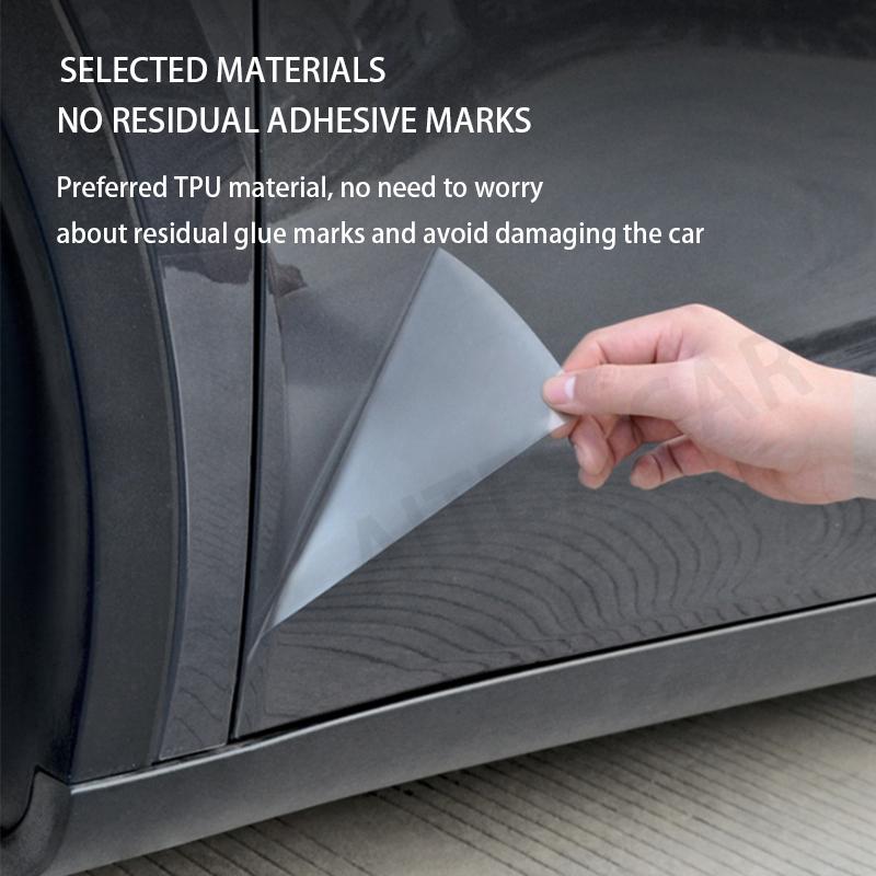For Tesla Model Y Juniper 2025 TPU Blackened Headlight Taillight Foglight Protective Film Modification Black Color Changing Film