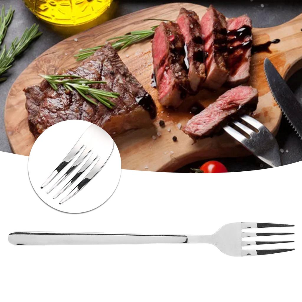Stainless Steel Dinner Forks Salad Fork Cutlery Tableware for Home Restaurant Supplies