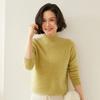 Half-turtleneck Cashmere Sweater for Women In Autumn and Winter Simple Versatile Rapper Bottoming Blouse Skin-friendly and Comfortable Sweater