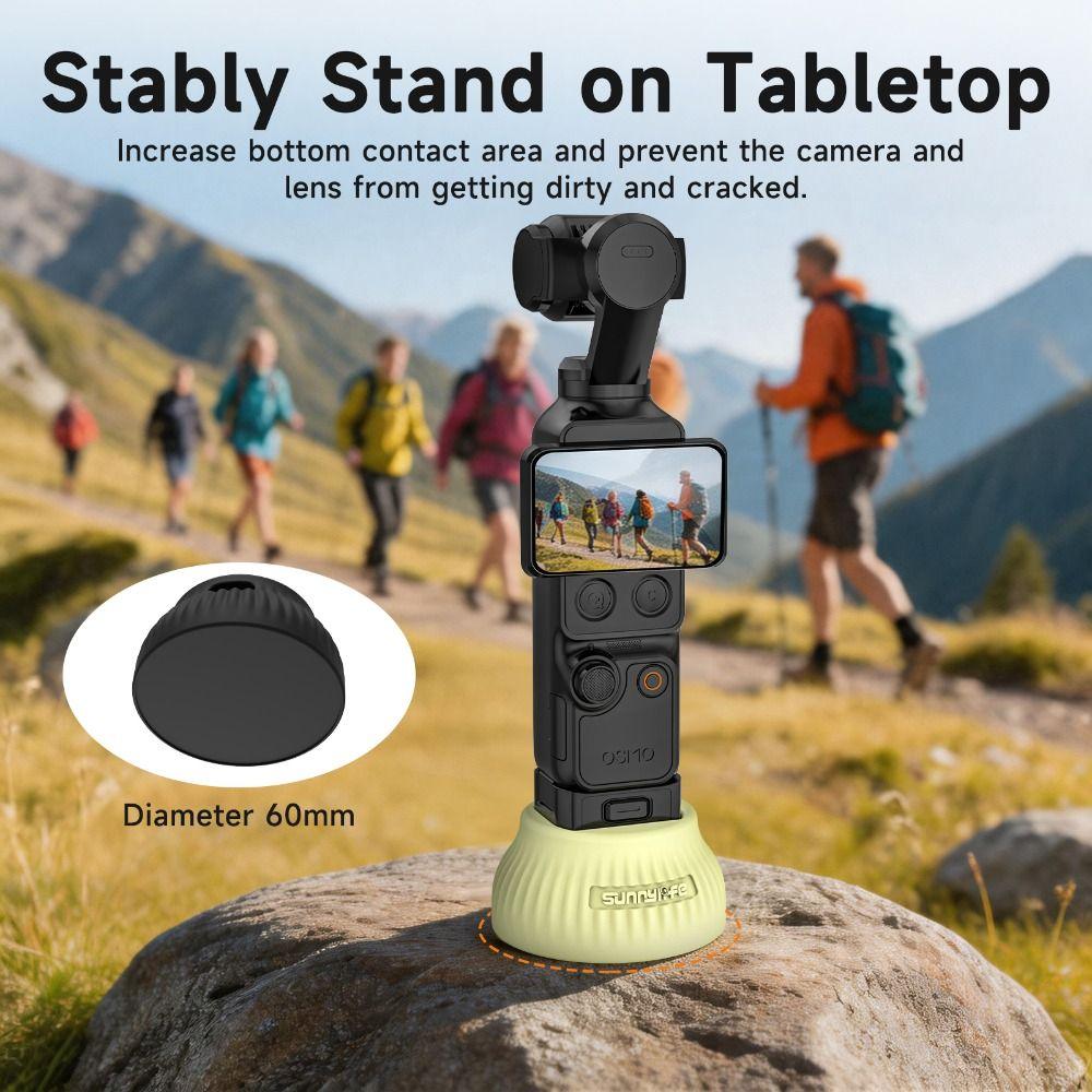 Adhesive Bottom Car Stand Holder Extension Mount for DJI Osmo Pocket 4 3 Action Camera Accessories