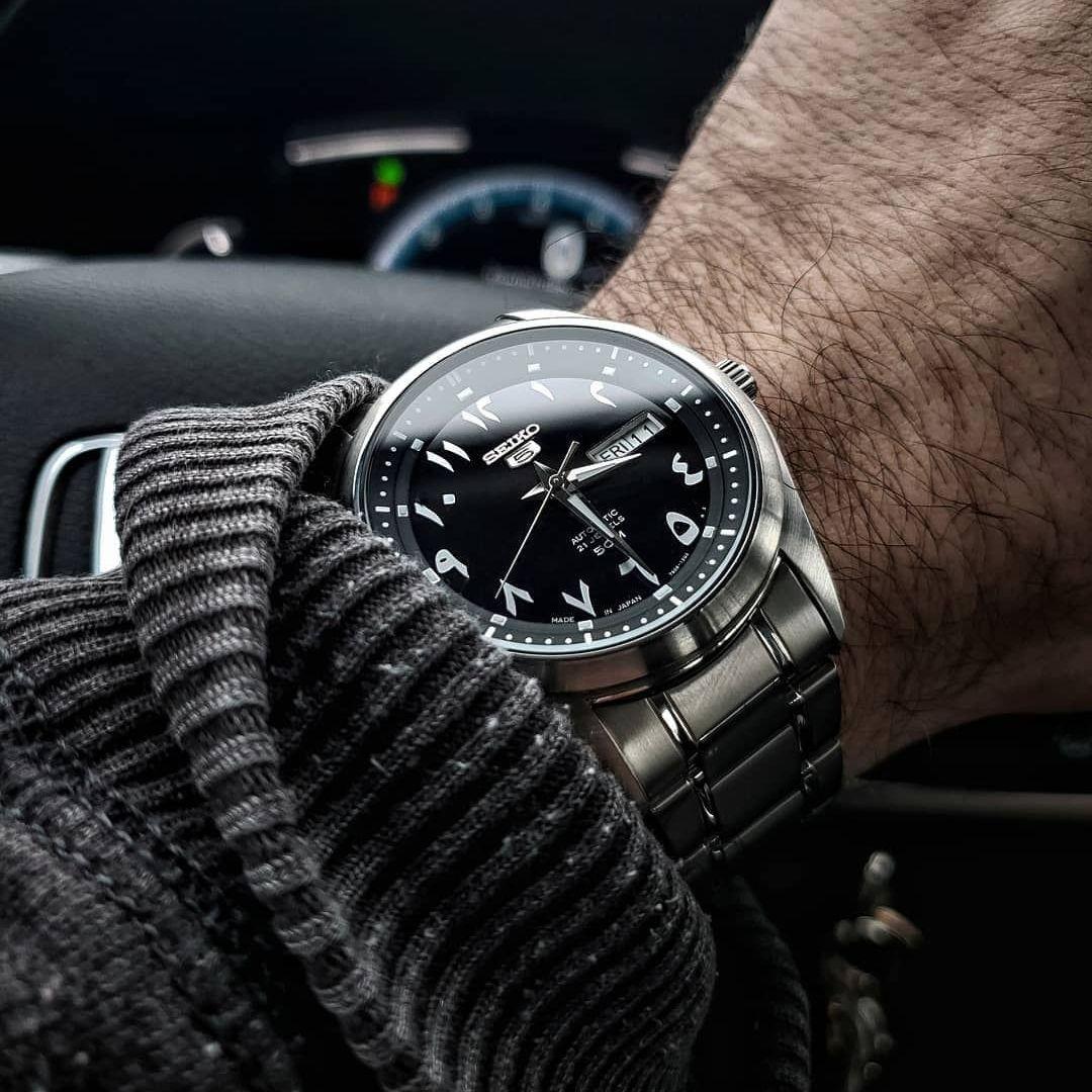Seiko Arabic Dial Black Black Arabic Snkp21j1 Seiko Seiko