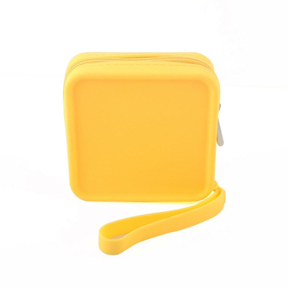 Portable Silicone Makeup Organizer Bag Zipper Multi-Function Earphone Pouch Waterproof Coin Purse Women Girls