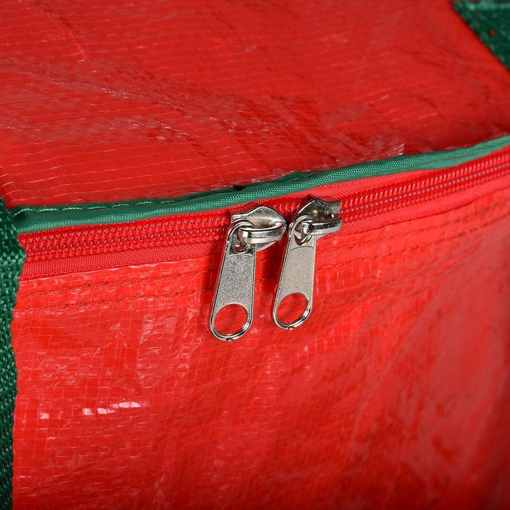 Red Garlands Storage Bag Large Capacity Xmas Wreath Storage Case  Festival