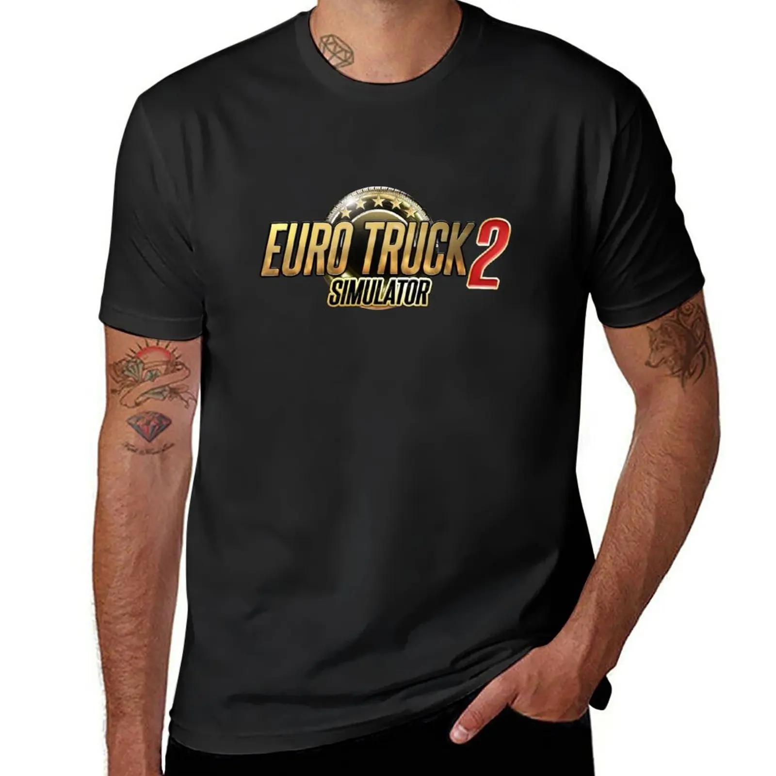 

New Euro Truck Simulator 2 T-Shirt blank t shirts graphics t shirt vintage clothes graphic t shirt Men s clothing 5XL різнокольоровий