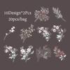 Mr.Paper,20PCS, Plant Themed Stickers, DIY Decorative Scrapbook Notebook Photo Frame Diary Stationery Flower Leaf Stickers Gifts