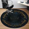 1pc The Lord of the Rings Office Round Area Rug, Under Office Chairs Bedroom Living Room Home Decor  A1022170
