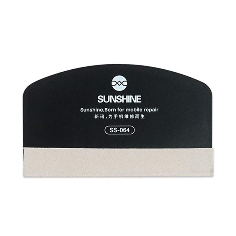 

SUNSHINE SS-064B Скребок для плівки мобільного телефону Інструмент для видалення бульбашок з плівки для передньої та задньої панелі мобільного телефону, 93x55 мм A