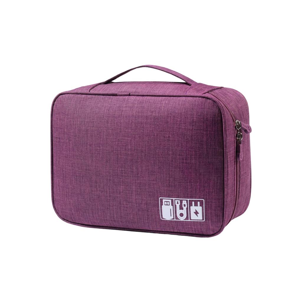 Large,Capacity Multi,compartment Organizer Bag For Cables, Travel Use