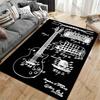 Guitar Patent Design Schematic Carpet Yoga Living Room Room Decor Children's Crawling Mat Doormat Area Rug Games Mat