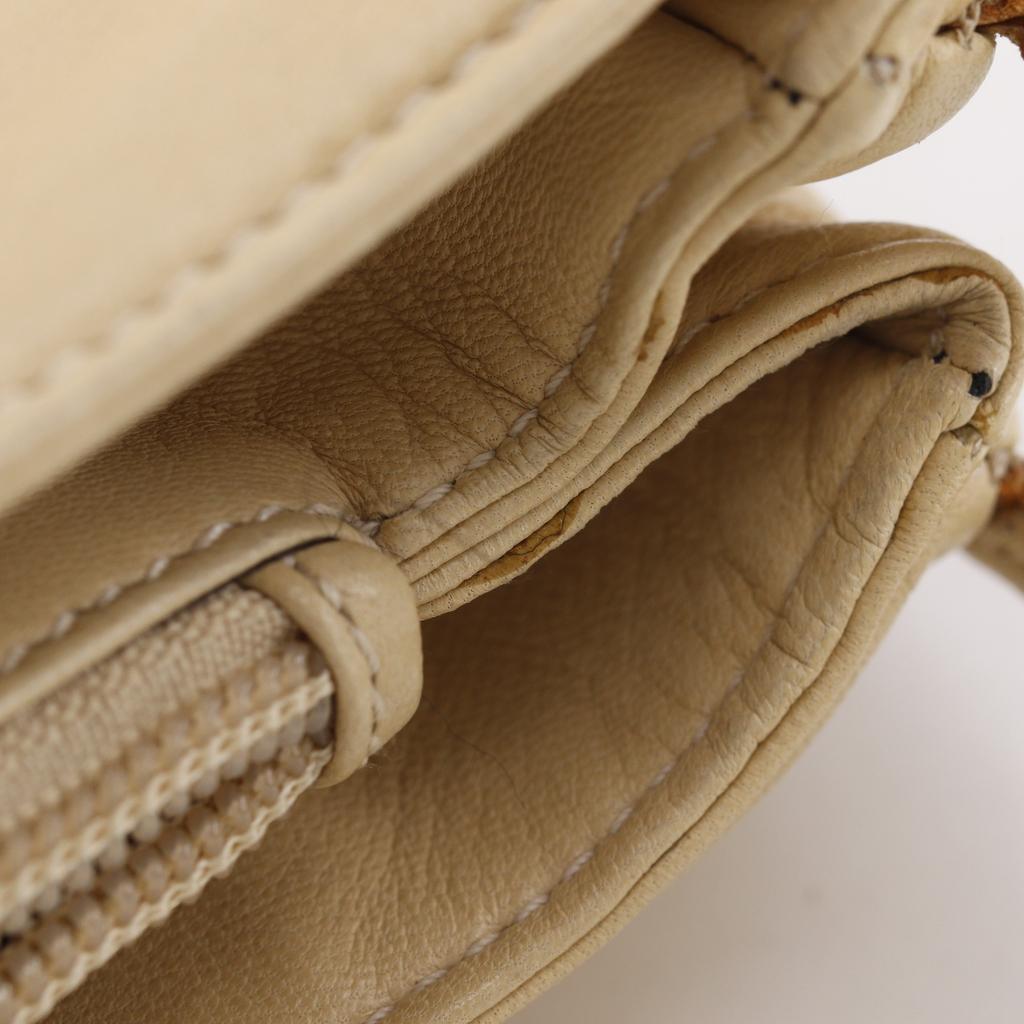 Loewe Shoulder Bag Beige Calfskin Women Used