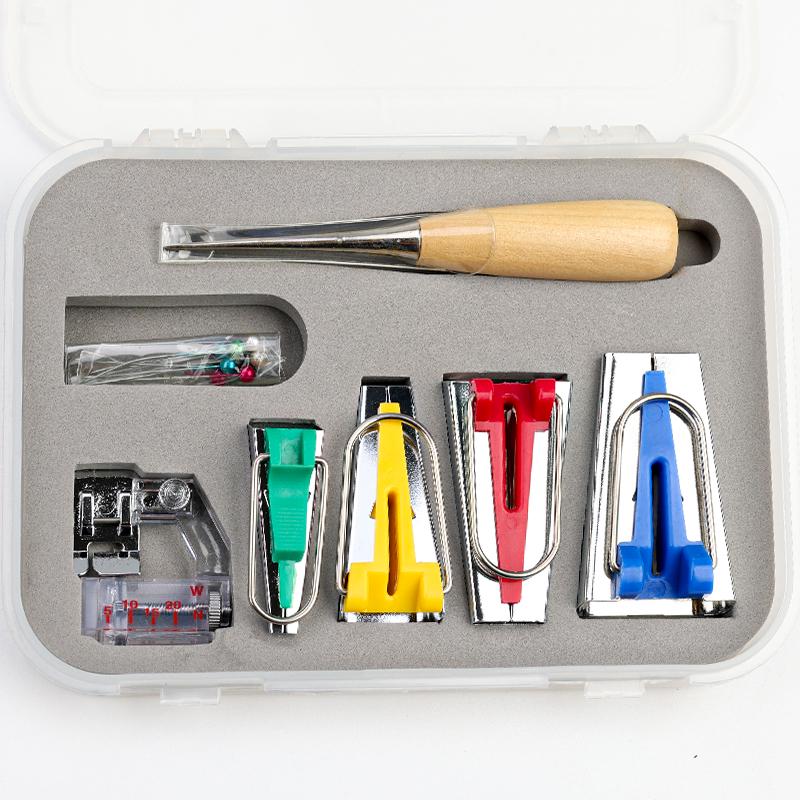 Bias Tape Maker Kit: DIY Quilting & Binding Tool Set (6-50mm)