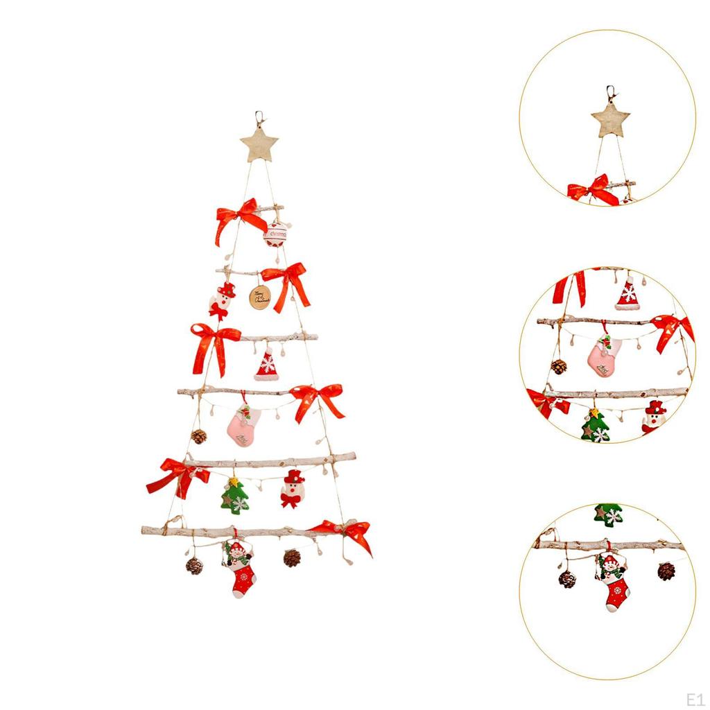Wall Hanging Christmas Tree Decor Xmas Ornament Ladder for Party Supply Festival