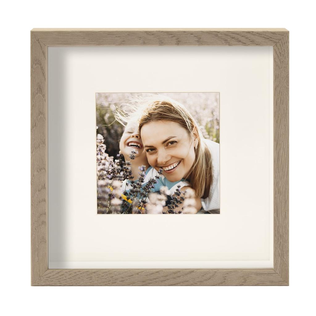 Ramka Na Zdjęcie 3D Głęboka Box Przestrzenna 23X23 Cm Kwadratowa Dąb Sonoma Truflowy