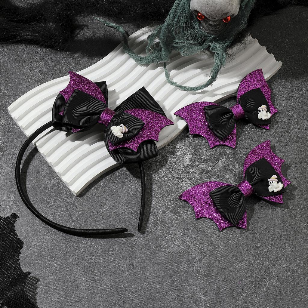 3 STÜCKE Neue Niedliche Halloween Cartoon Schleife Lieblich Mädchen Haarband Haarnadeln Kinder Kopfschmuck Haarklammer Haarspangen Haaraccessoires Geschenk