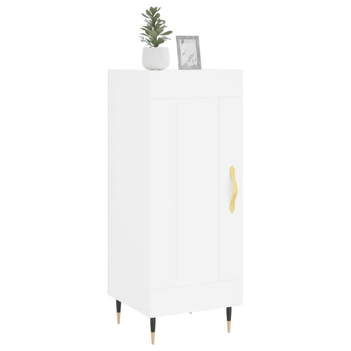 VidaXL Buffet blanc 34,5x34x90 cm bois d'ingénierie 830420
