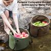 12/20L Foldable Water Bucket with Portable Handle Waterproof Multifunctional Car Washing Outdoor Camping Fishing Collapsible Water Storage Pail