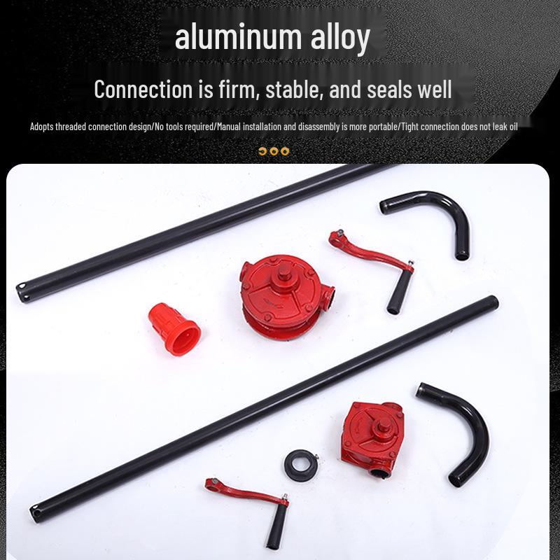 Multi-Purpose Cast Iron Manual Oil Pump - Hand-Operated Drum-Mounted Extractor