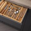 Expandable Kitchen Drawer Organizer for Utensils Cutlery Flatware Bamboo Silverware Drawer