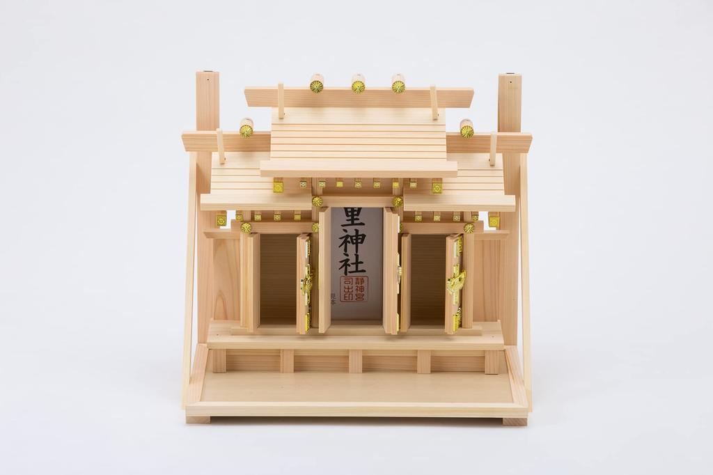 Kamidana No Sato Wall-Mounted Three-Shrine Shinto Shrine, Izumo, Natural