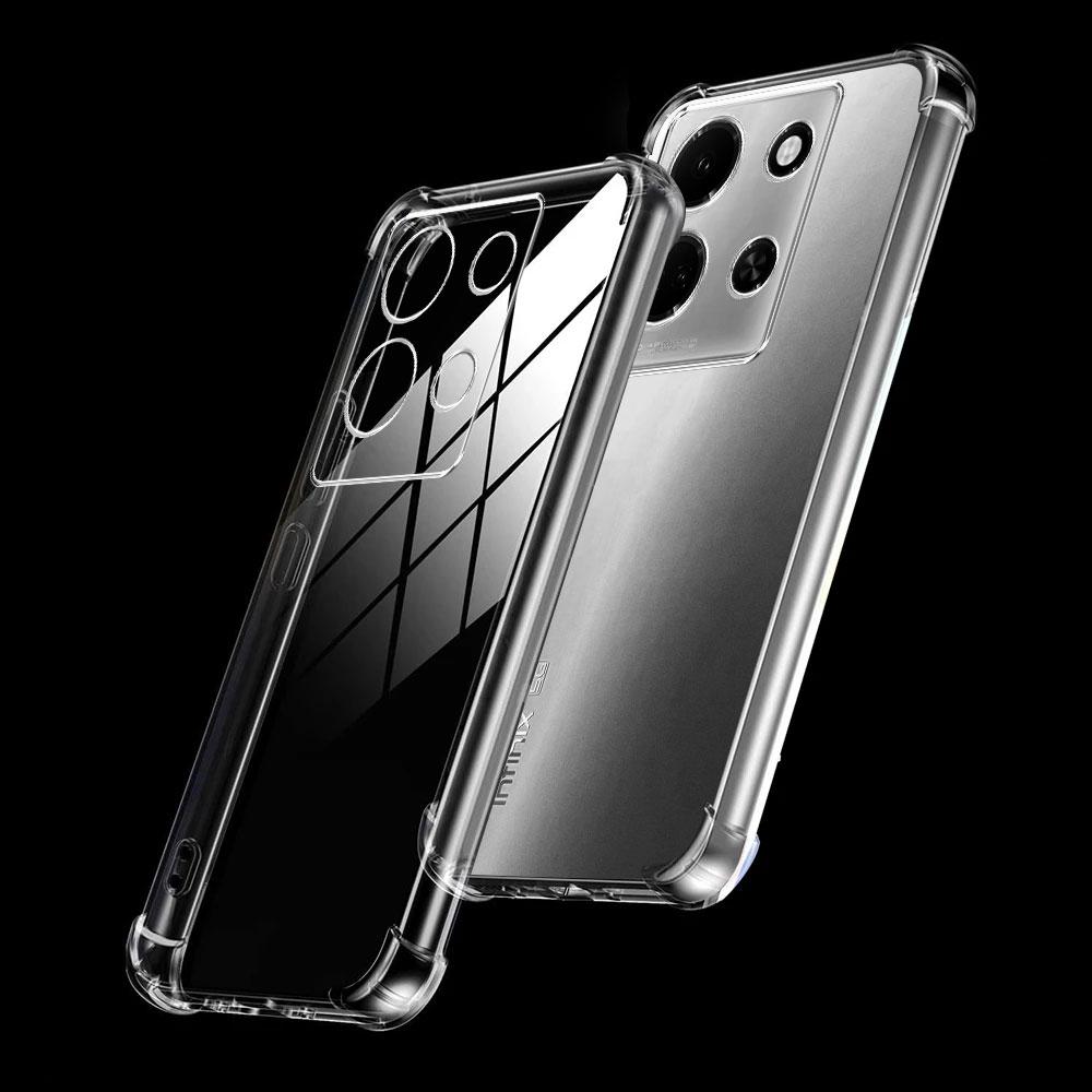 For Infinix Smart 9 8 7 6 Note 30 40 Pro Plus 12 11 Pro VIP Zero 30 40 GT 20 Pro Case Clear Soft Silicone Shockproof Cover