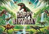 Dinosaurus Verjaardag Achtergrond Safari Jungle Bos Jongen Verjaardag Banner Poster Babyborrel Fotostudio Achtergrond Decoraties