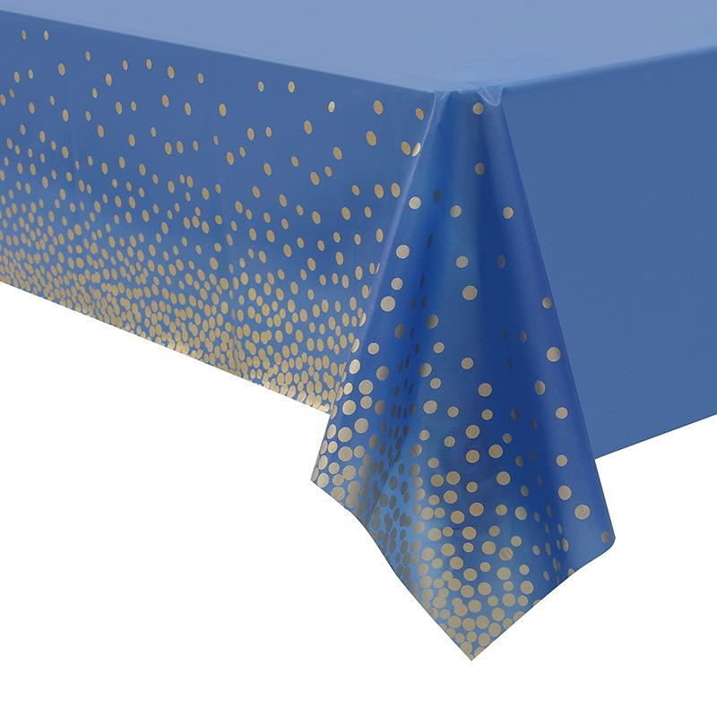 Small Dots PEVA Disposable Tablecloth - Waterproof and Thickened for Party Decoration