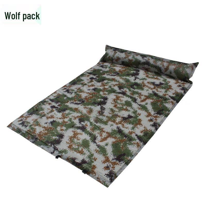 Jungle Wolf Camouflage Double Self-Inflating Camping Mat