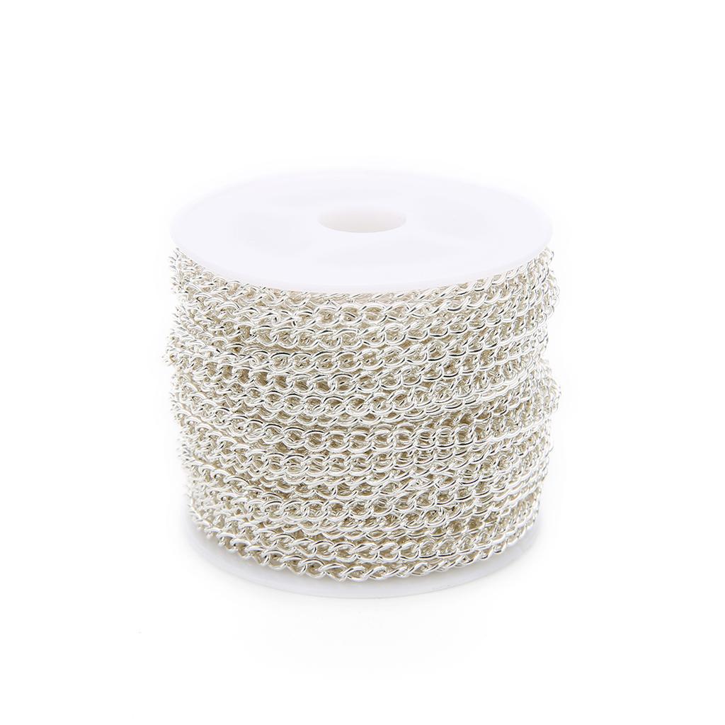 10 Yards/Lot Iron Encrypted Link Chains Necklace Chain Accessories Metal Extender Chain for Jewelry Making Diy Necklace Wholesal