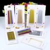 Color Candles 6/8pcs/box Wedding Party Birthday Cake Candles Decoration Party Supplies For Children Kids