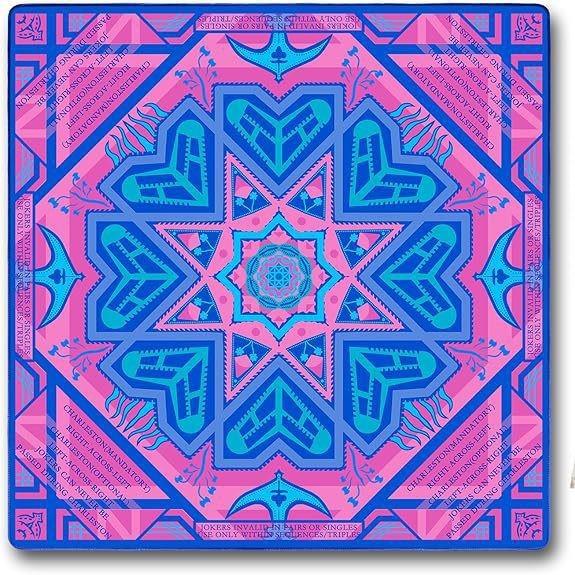 Natural Rubber Extra-Large Mahjong Table Mat Wear-Resistant Durable Non-Slip with Customizable Designs