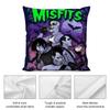 Funda de almohada Punk M-MisfitsS Rock Band, antiácaros, con cremallera invisible, de felpa corta y sedosa.