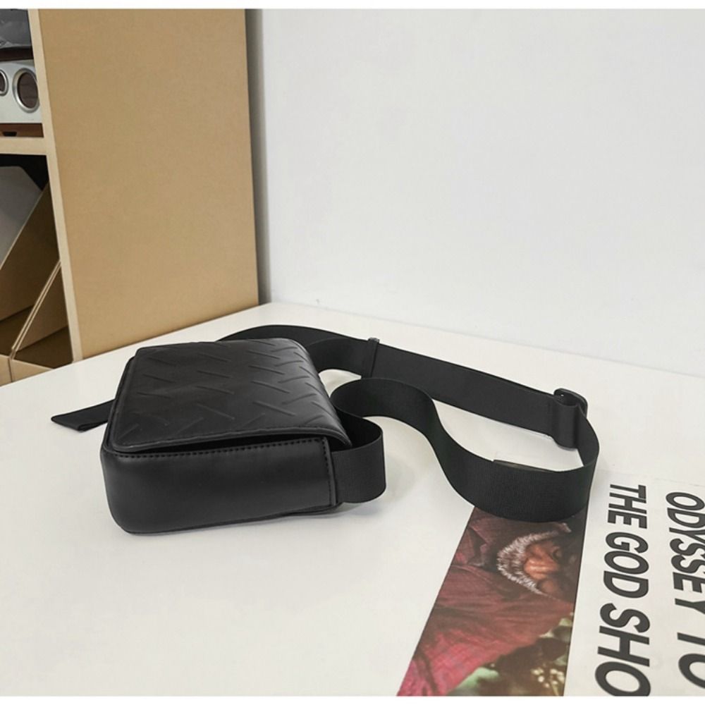 Solid Color Men's Crossbody Bag Harajuku Messenger Bag Portable Men's Shoulder Bag Male