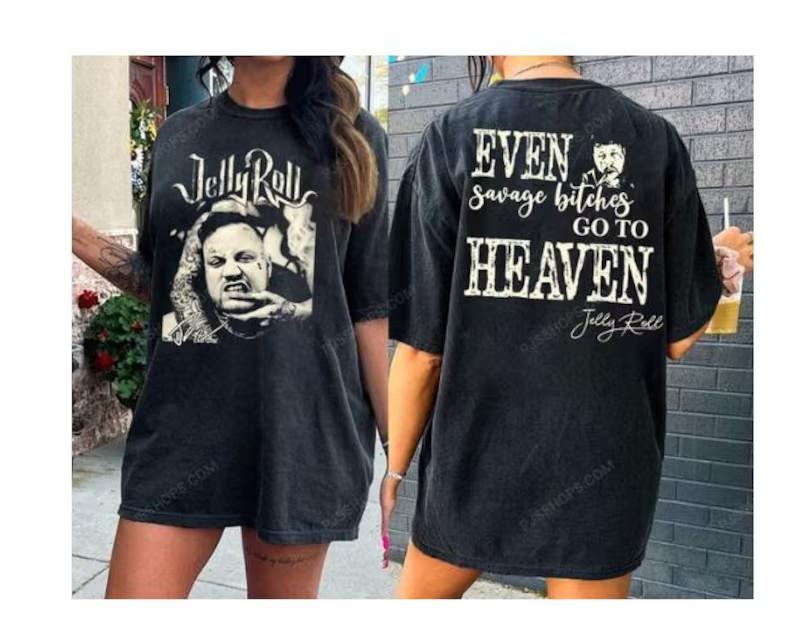 

Винтажная футболка Jelly Roll The Beautifully Broken Tour 2025 4XL